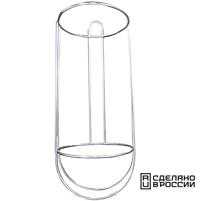 Корзина для кранца 160x425 мм нерж сталь (020315T)